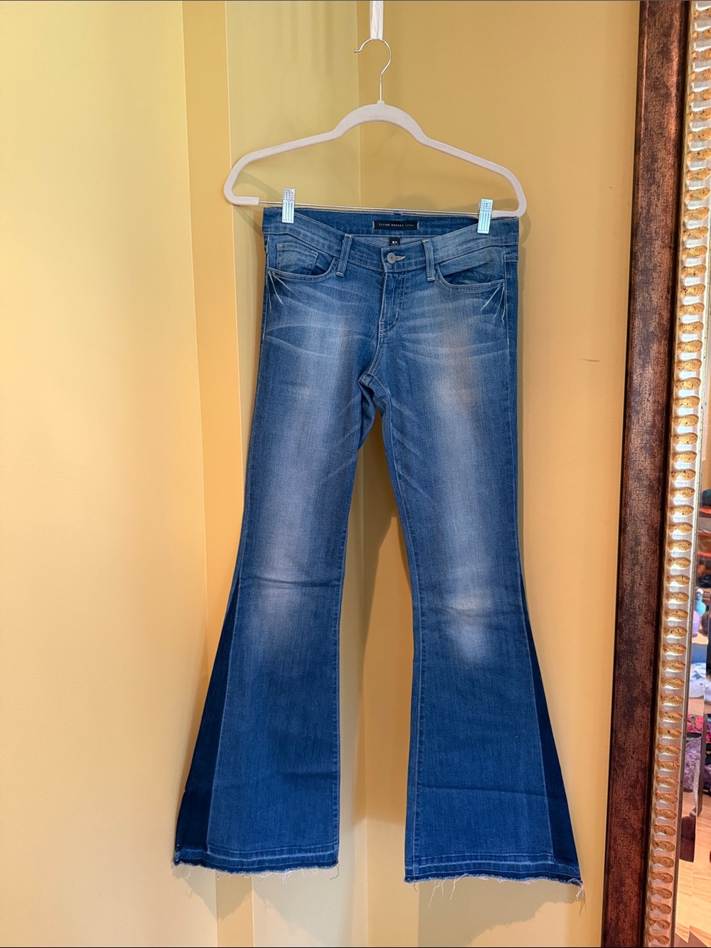 Flying Monkey Women’s Flare Jeans in Medium Blue Wash